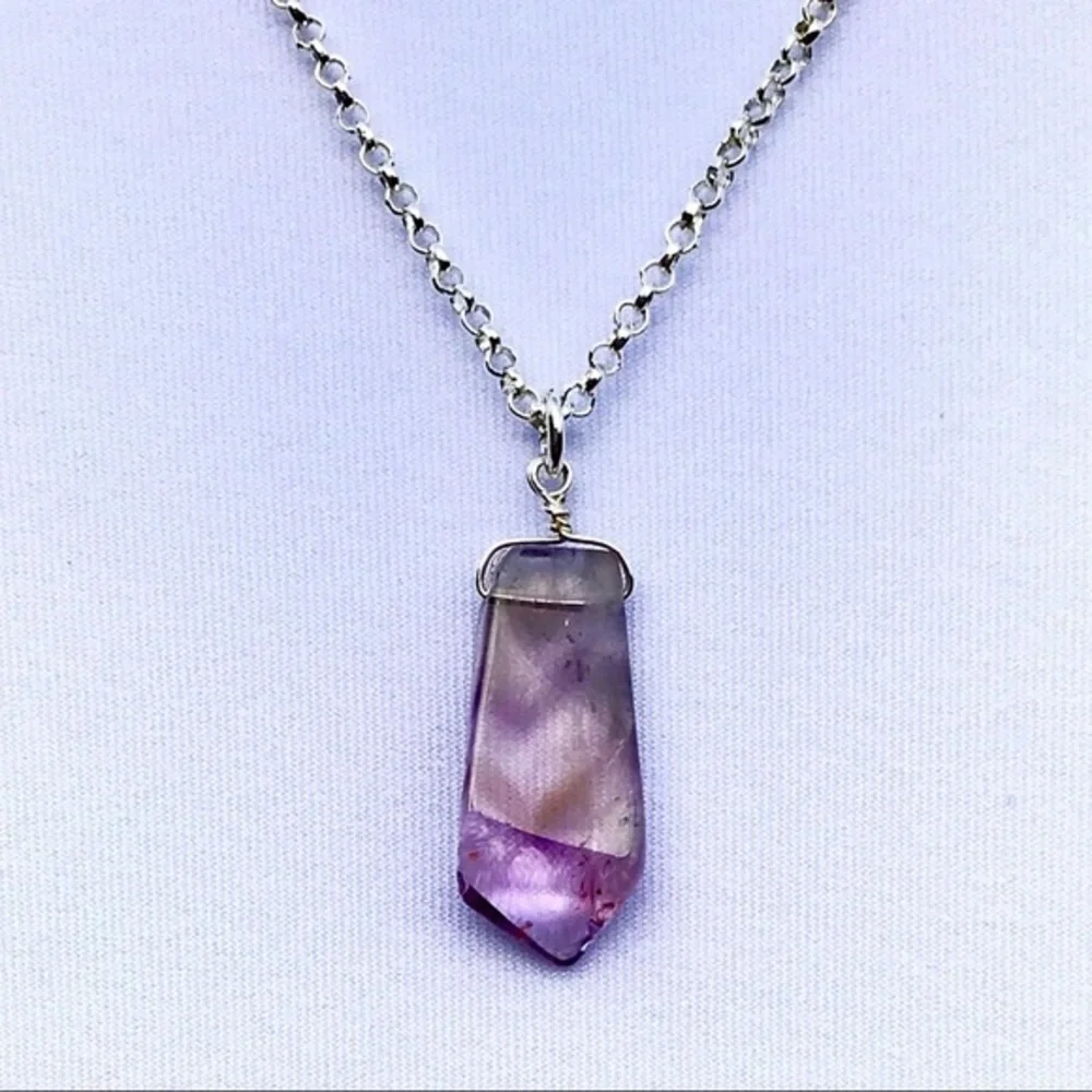 Hand Made Amethyst Charm Necklace